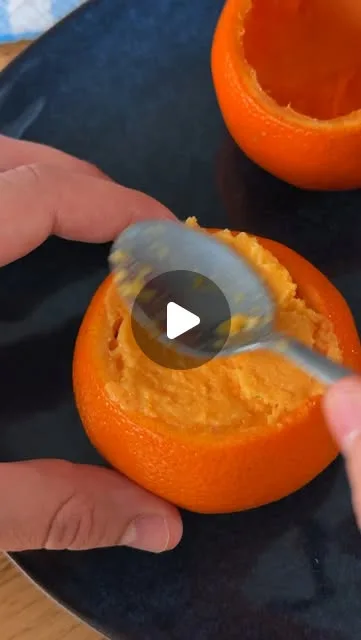 Glace à la mandarine et au chocolat