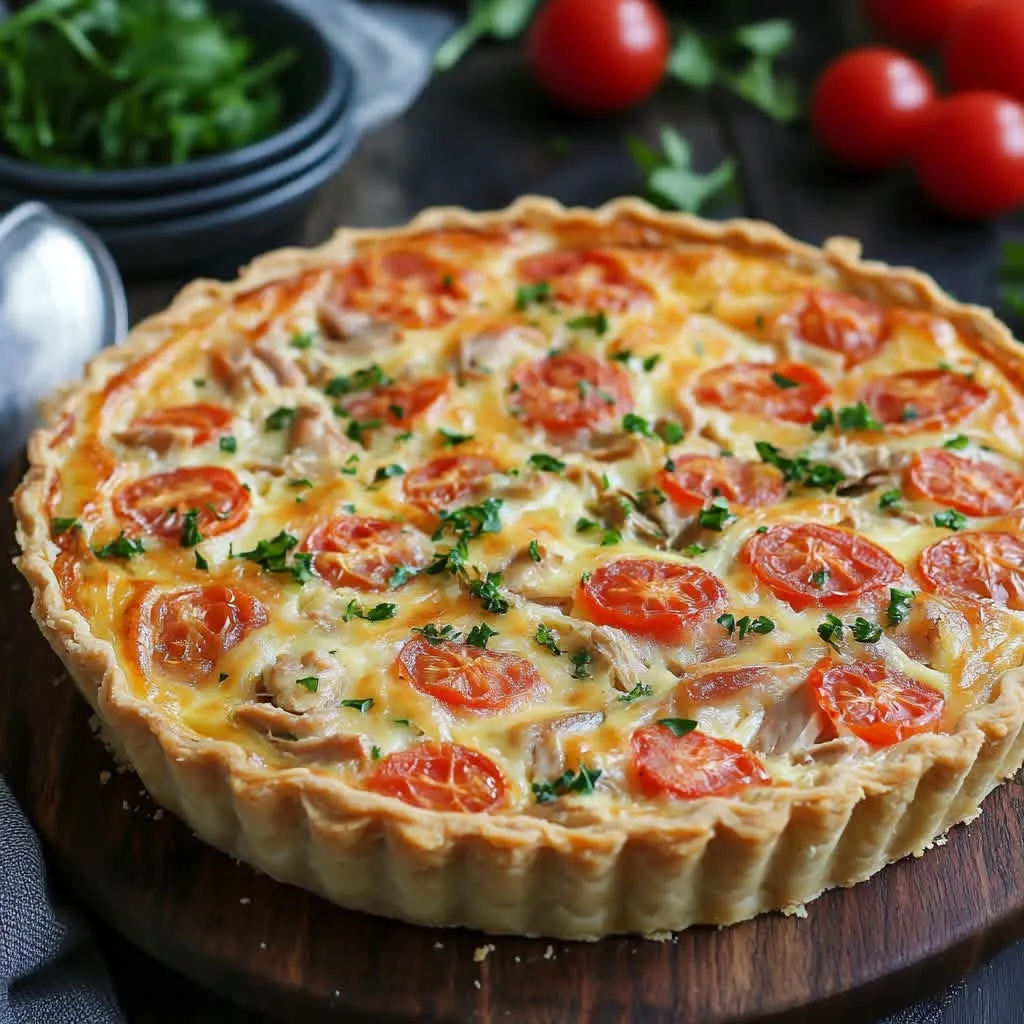 Quiche au Thon et à la Tomate
