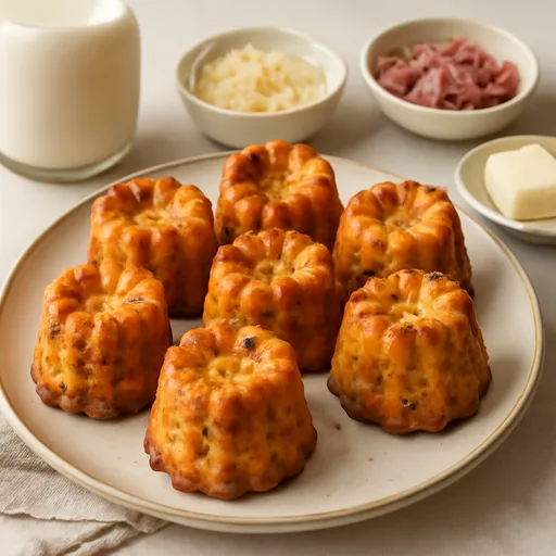 Cannelés au bacon et comté