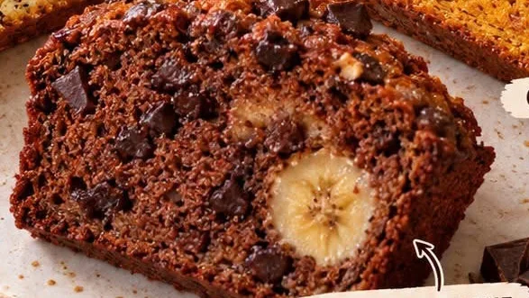 Cake chocolat–banane