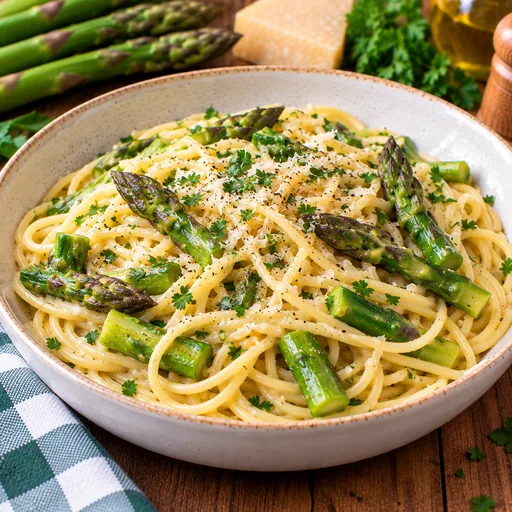 Spaghettis aux asperges