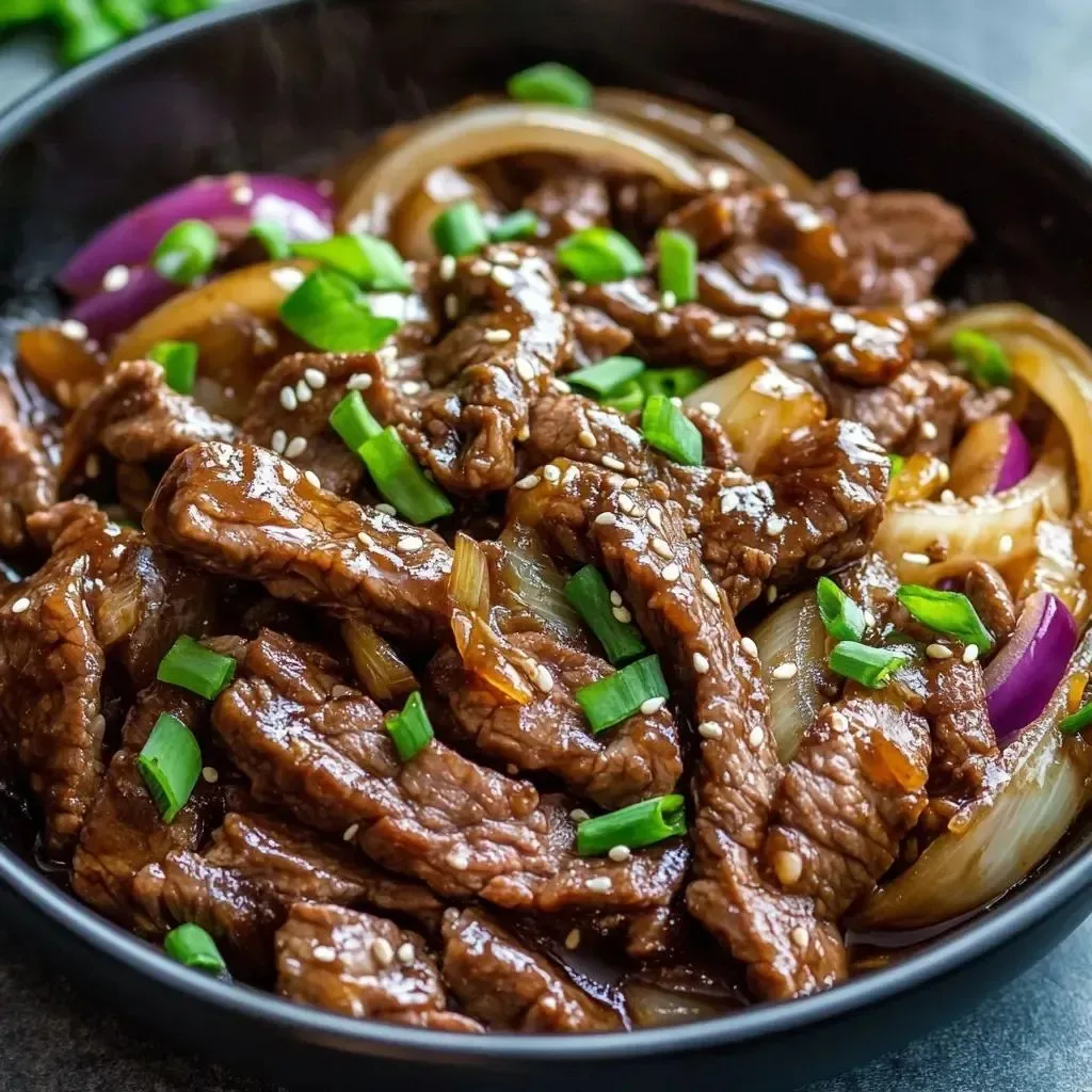 Sauté de bœuf et d'oignons à la chinoise