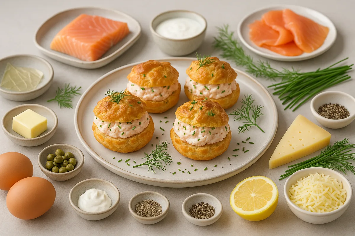 Choux à la crème de saumon au thermomix