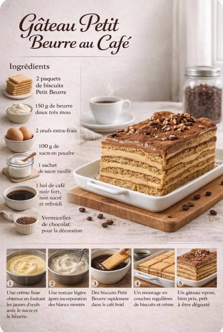 Gâteau Petit Beurre au Café