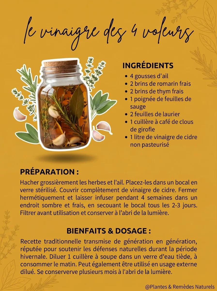 Le vinaigre des 4 voleurs