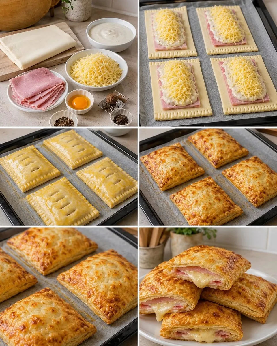 Feuilletés au Jambon et Comté