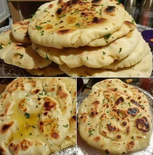 Recette de pain naan végétalien