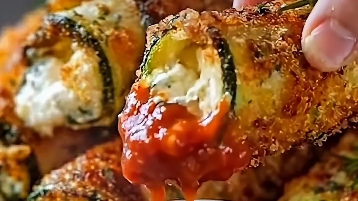 Rouleaux de Courgette et Ricotta Croustillants