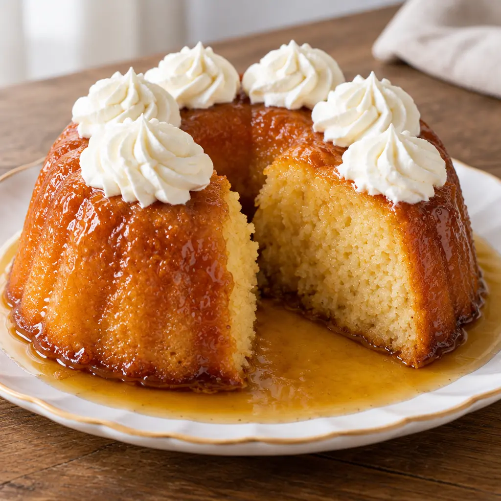 Baba au rhum, moelleux, brillant et bien imbibé