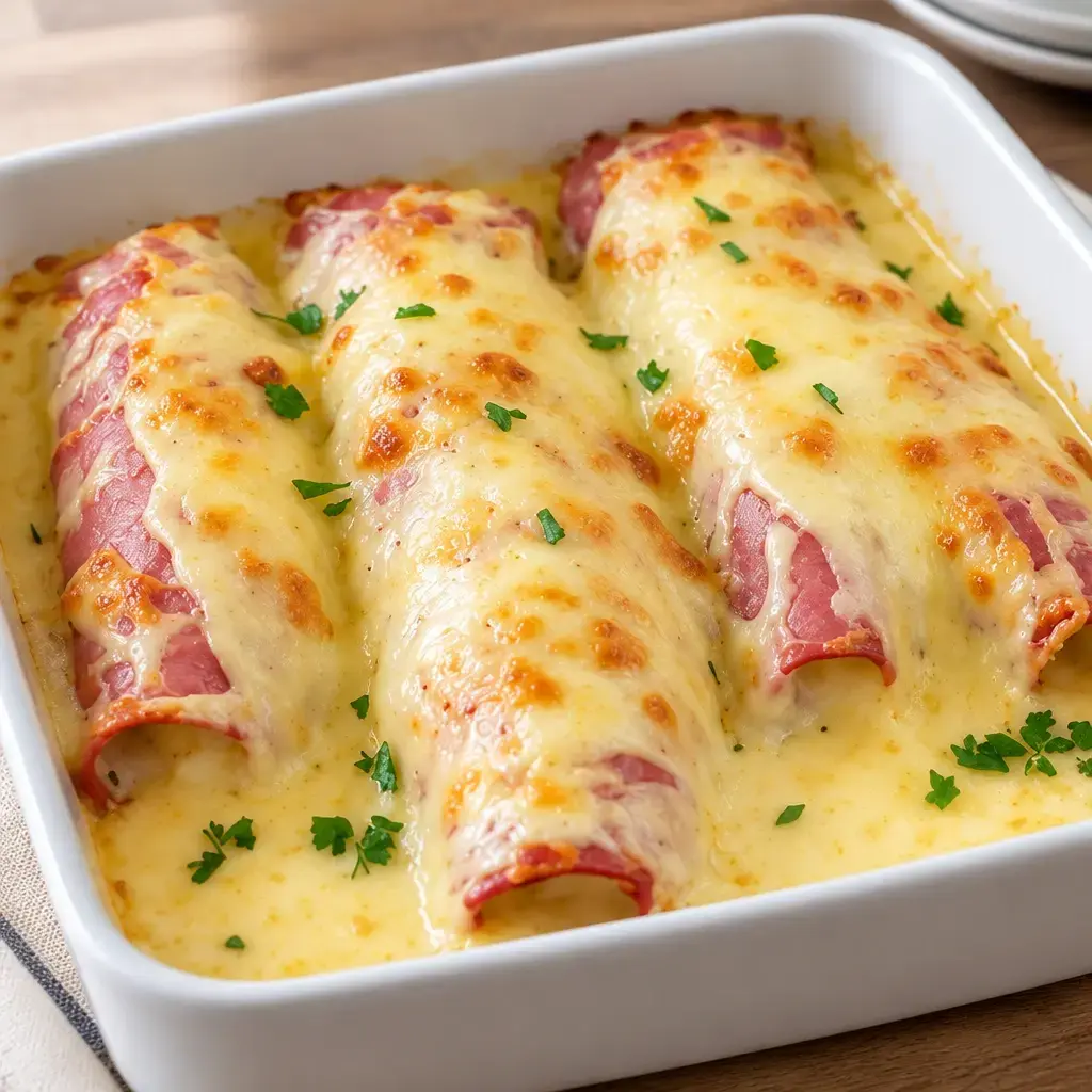 Gratin de chou-fleur au jambon, fondant et doré