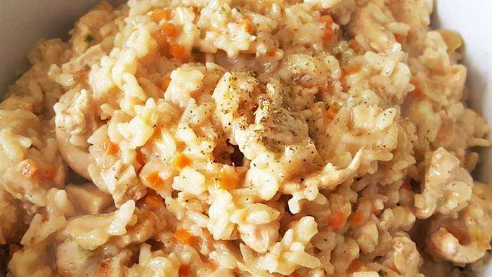 Risotto au poulet