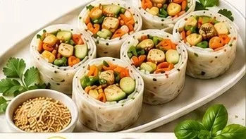 Roulés fraîcheur tofu sésame