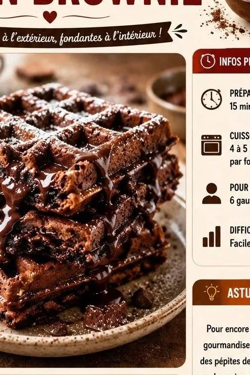 Gaufres Façon Brownie
