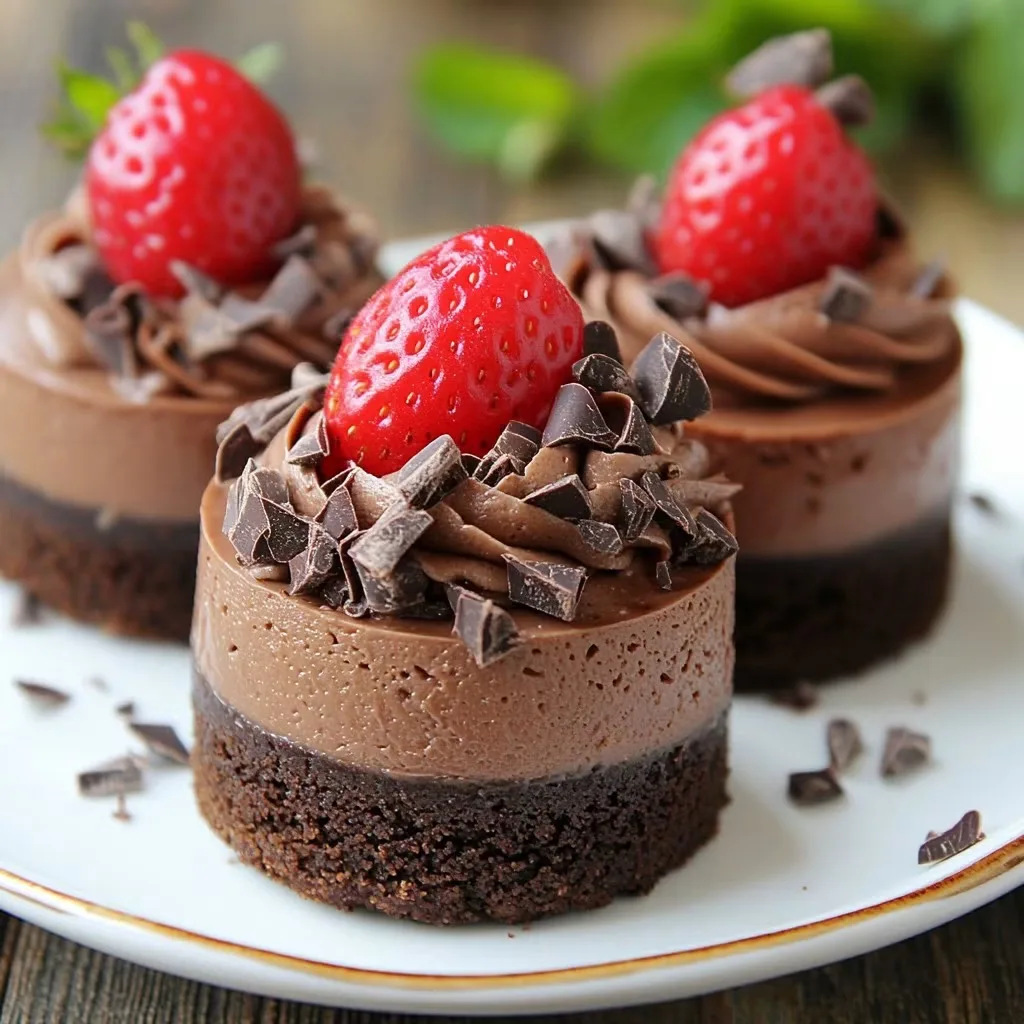 Mini Cheesecakes au Chocolat