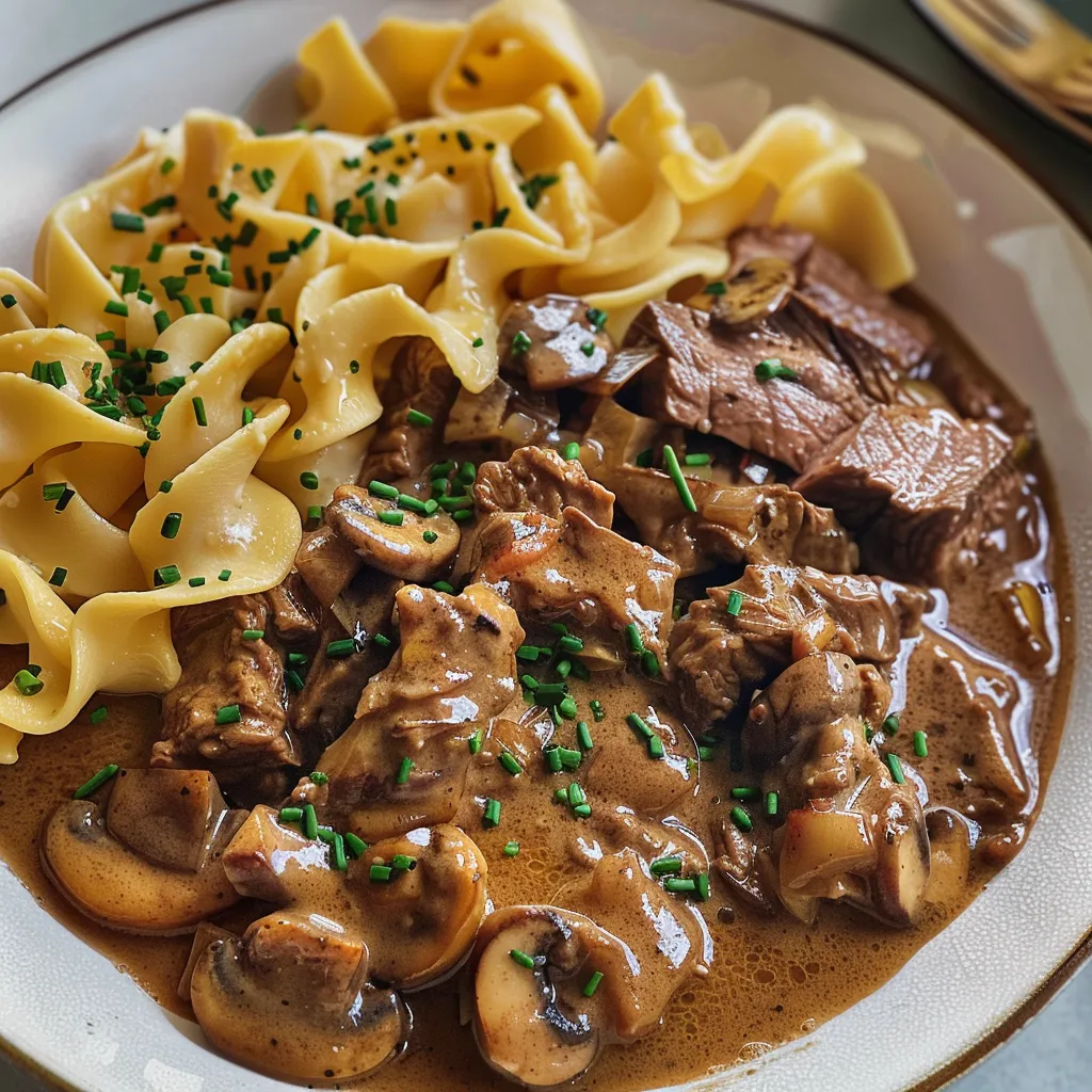 Bœuf Stroganov rapide et savoureux