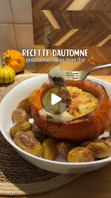 Potimarron rôti au mont d'or