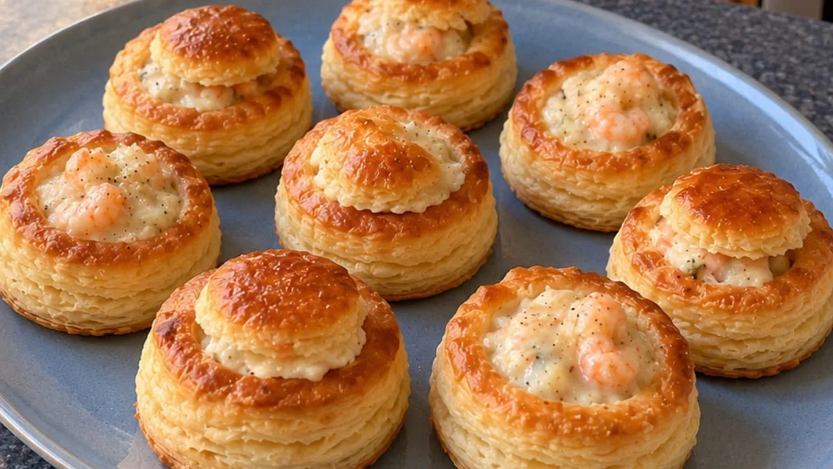 Bouchées feuilletées aux crevettes