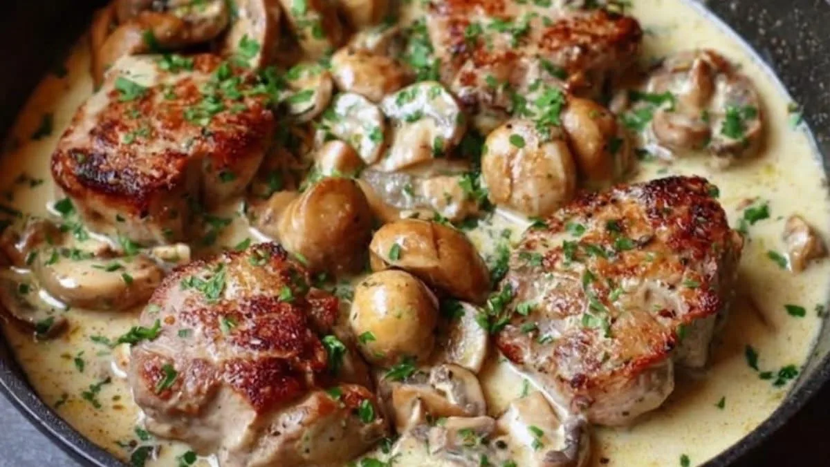 Blanquette de Filet Mignon de Porc aux Champignons