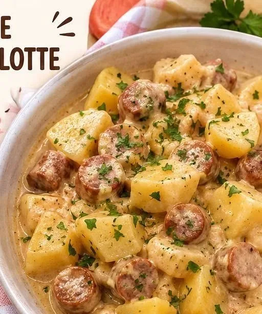 Pomme de terre merguez et cancoillotte au Cookeo
