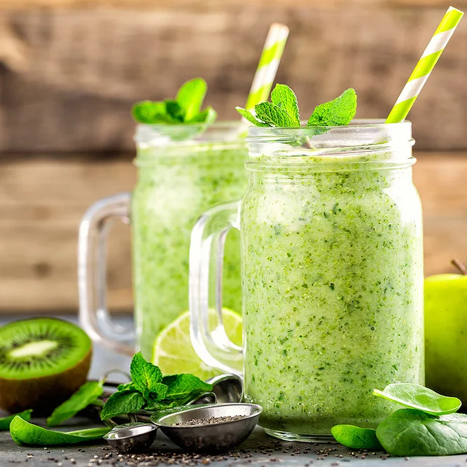 Smoothie vert noté 100/100