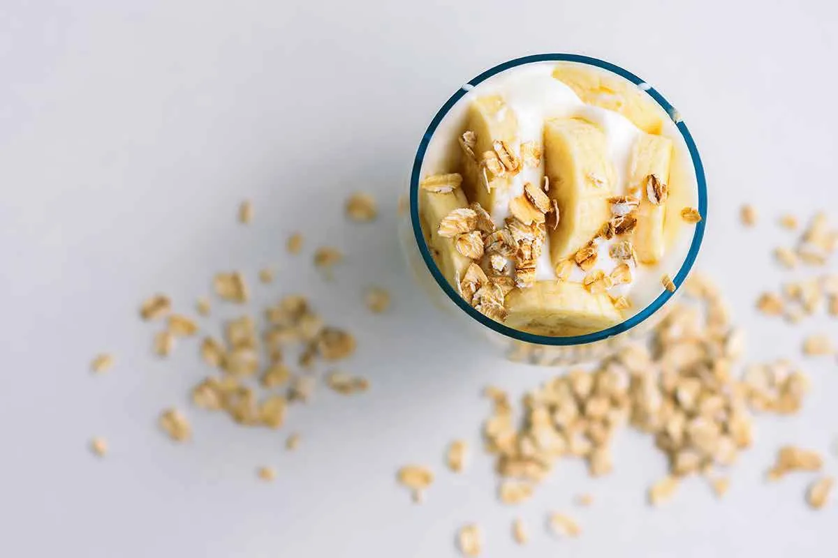 Crème de banane à l'avoine
