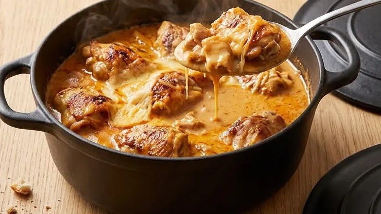 Poulet au maroilles et à la bière