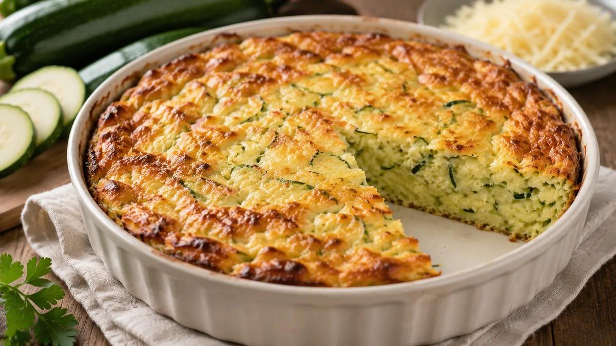 Flan de courgettes au gruyère moelleux