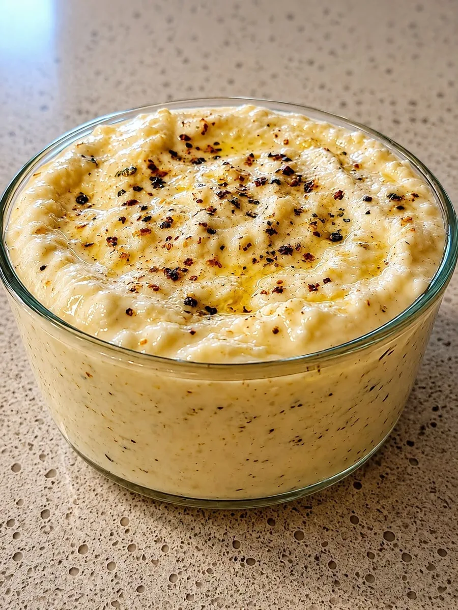 Sauce à pizza maison à l'ail blanc