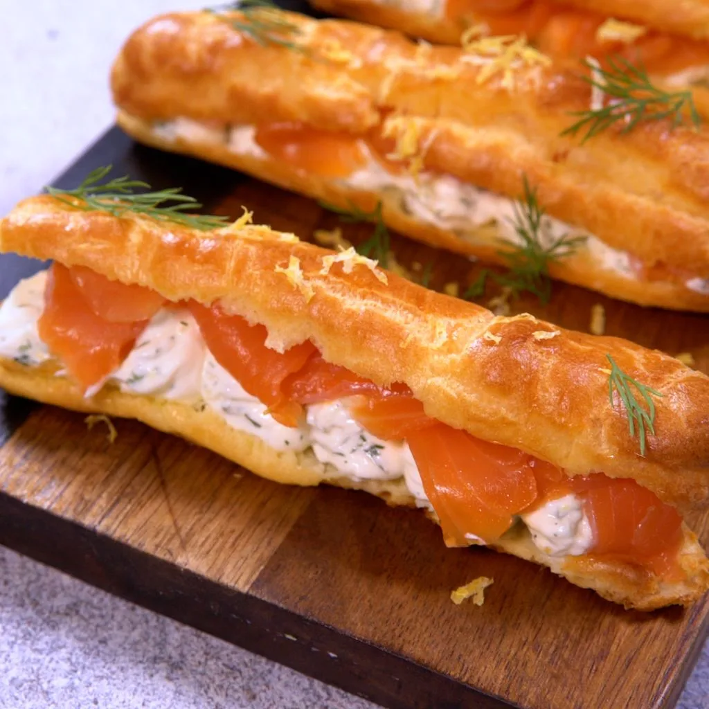 Éclair au saumon pour Noël : la meilleure recette