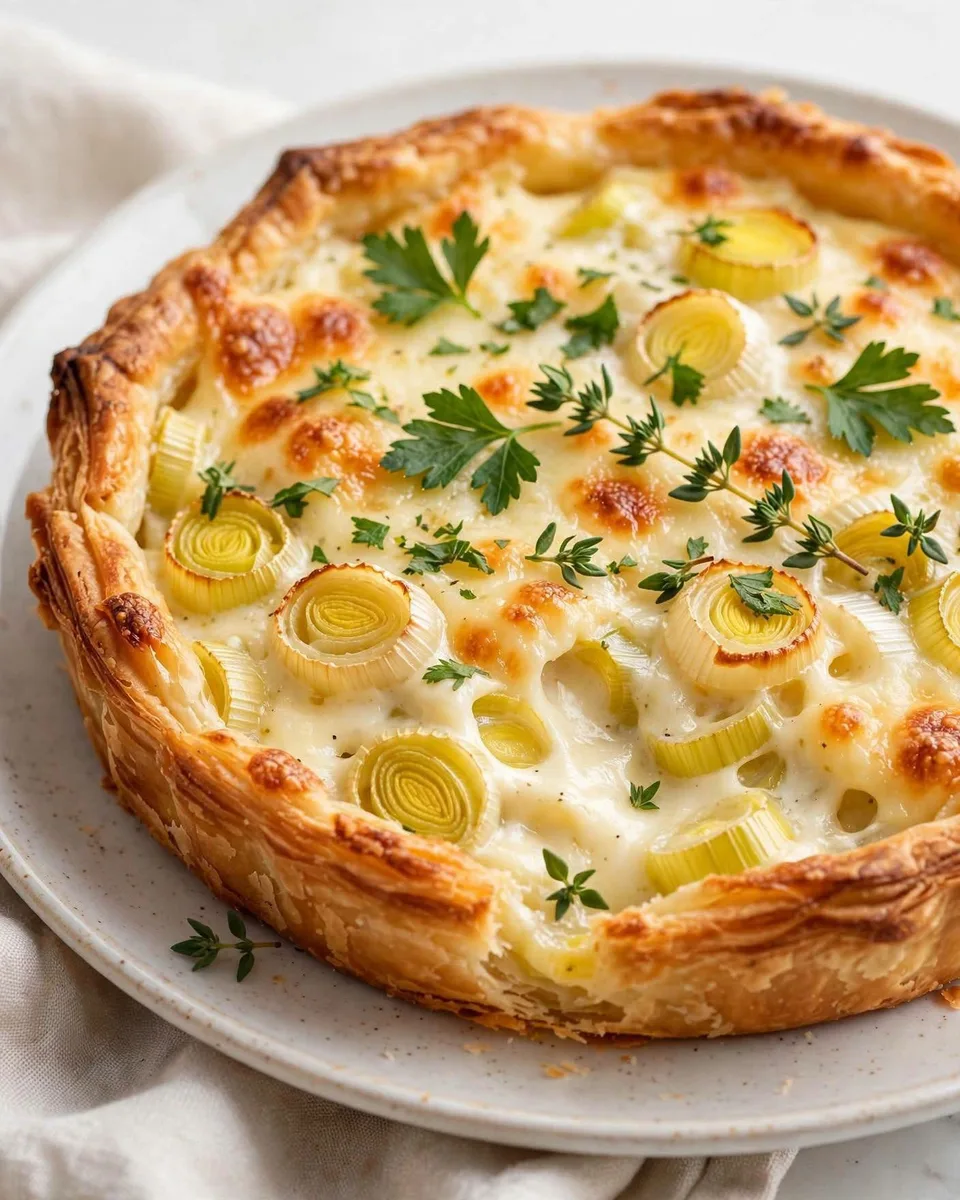 Tarte aux poireaux & fromage