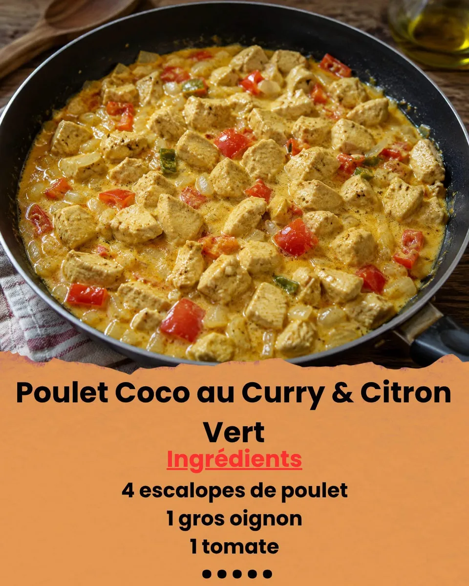 Poulet Coco au Curry & Citron Vert