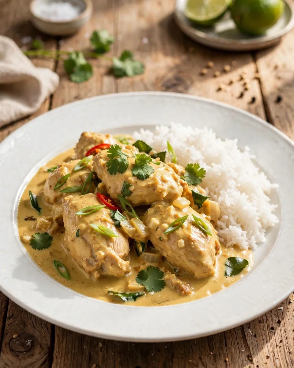 Poulet curry & coco