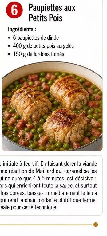 Paupiettes aux Petits Pois