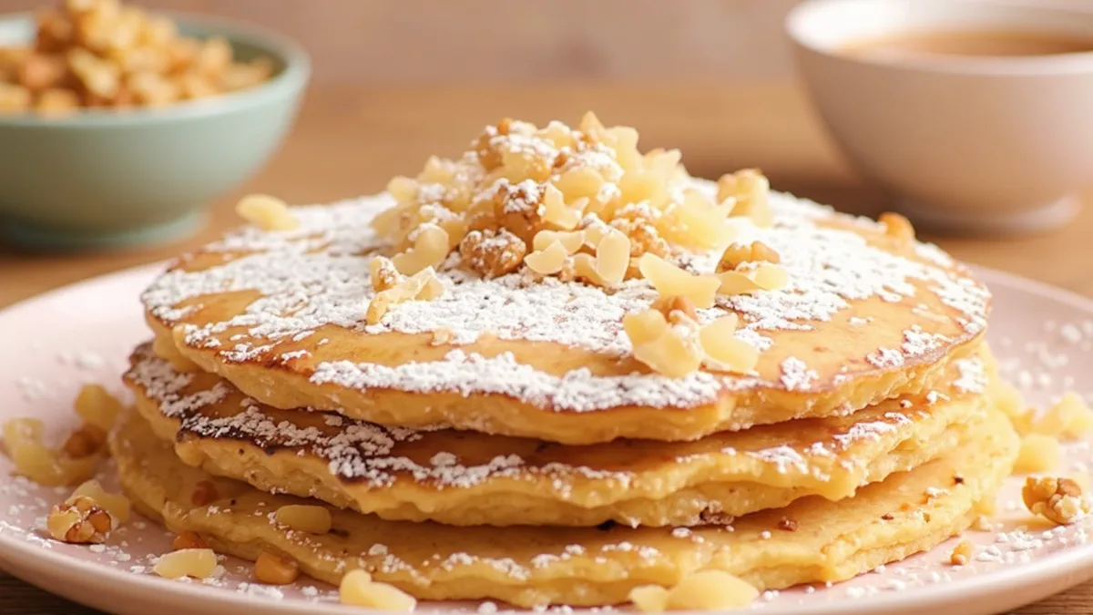 Pancakes à la banane et aux flocons d'avoine