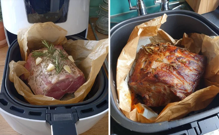 Rôti de porc à l'ail et aux herbes à l'air fryer
