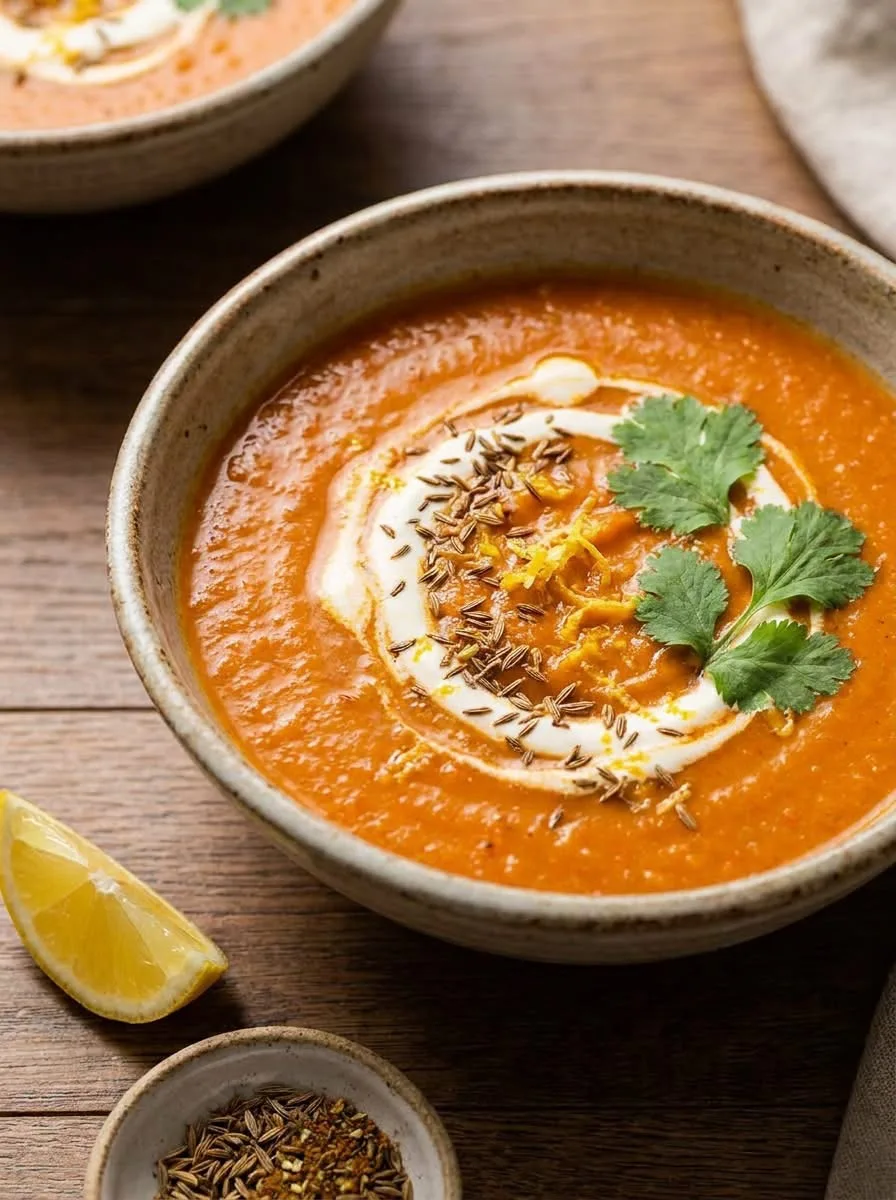 Velouté de Lentilles Corail au Cumin et au Citron