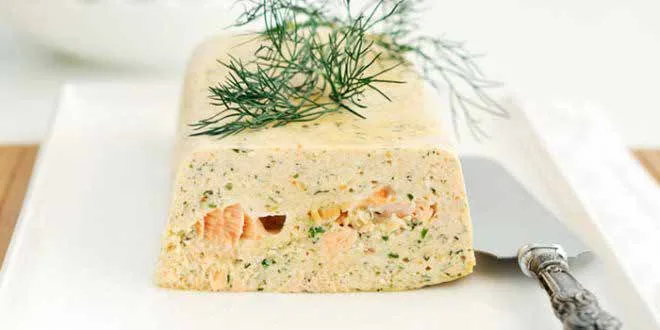 Terrine de saumon au basilic