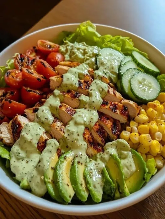 Salade de poulet grillé et d'avocat