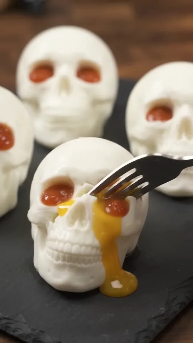 Œufs en Forme de Crâne pour Halloween