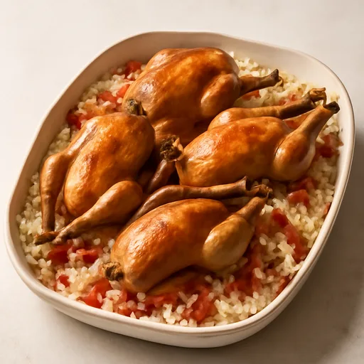 Cailles au riz