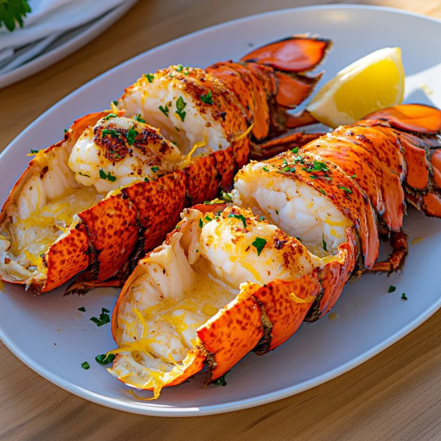 Langouste rôtie au beurre safrané & citron