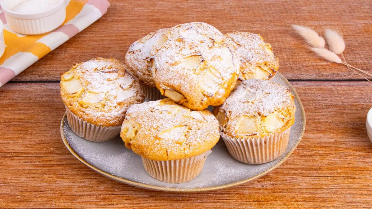 Muffins aux Pommes et Cannelle Moelleux et Rapides sans Produits Laitiers