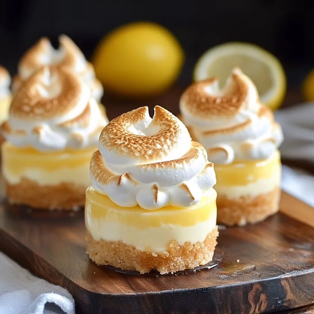 Mini cheesecakes citron meringué