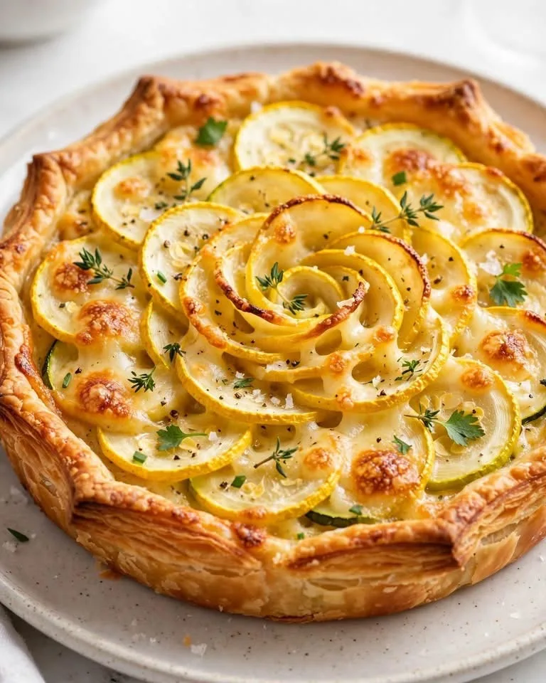 Tarte aux courgettes & fromage