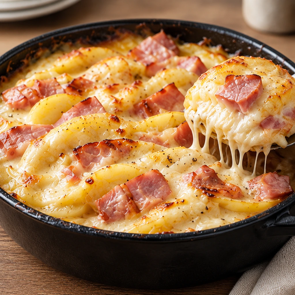 Gratin gourmand pomme de terre et raclette