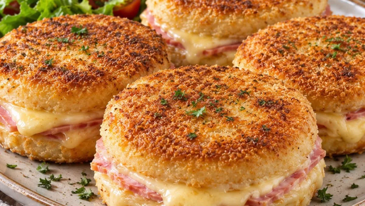 Croques Façon Burger à la Raclette, Jambon & Fromage Fondant