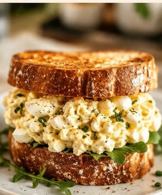 Sandwich Toast à la Salade d'Œufs