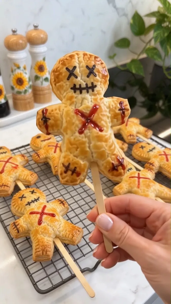 Poupées Vaudou en Pâte Feuilletée avec Miel