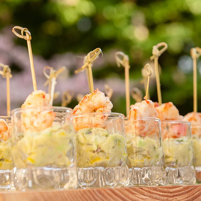 Verrine d'avocat au crabe et à la crevette