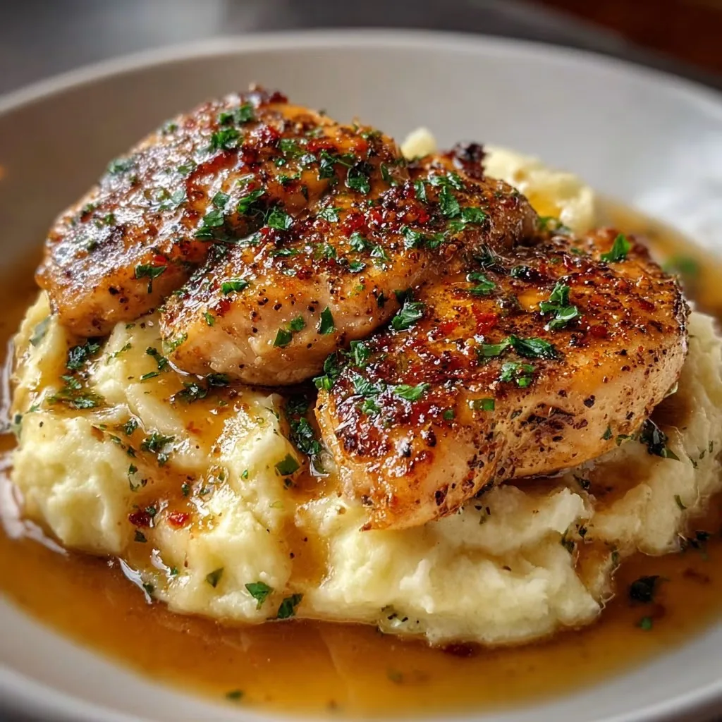Marry Me Chicken (Poulet Épouse-moi) sur Purée de Pommes de Terre